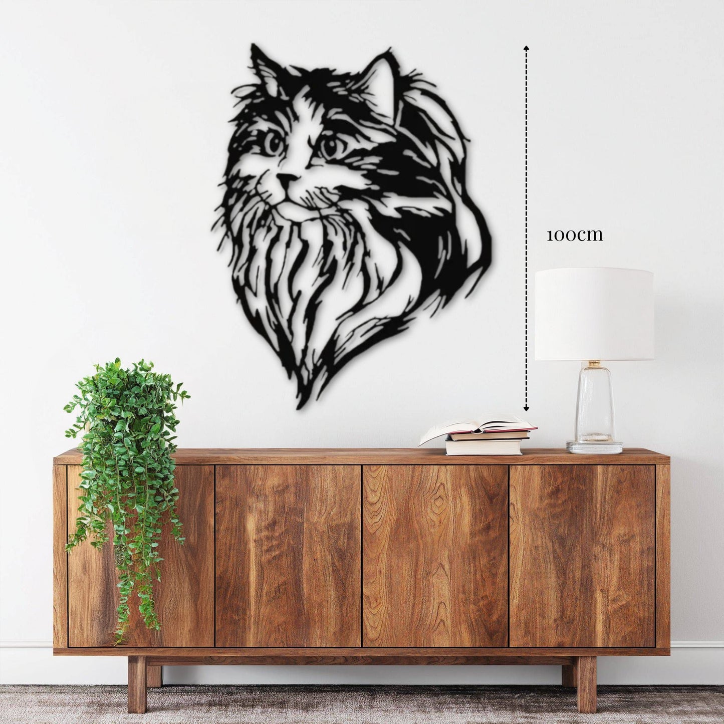 décoration murale chat maine coon