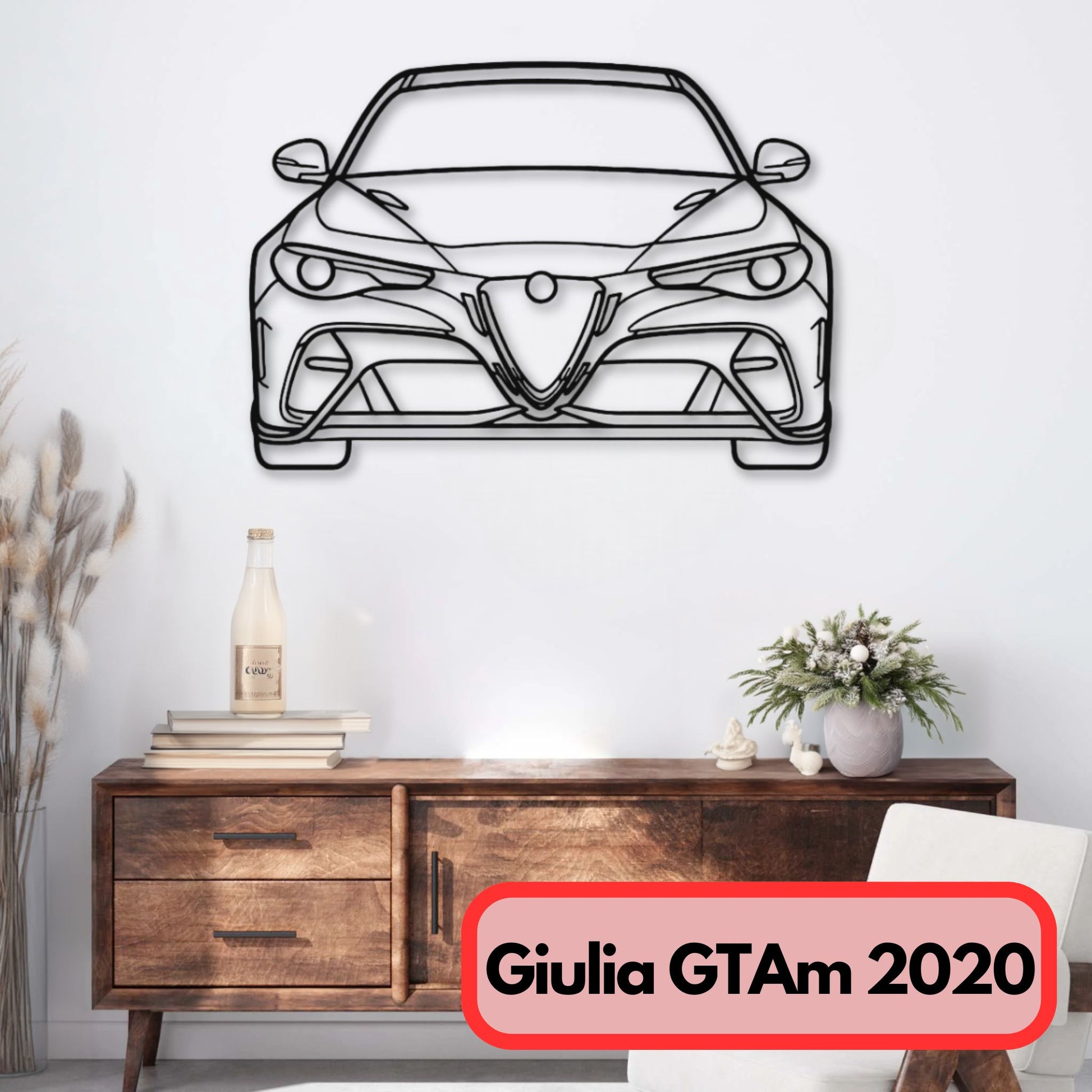 Décoration murale métal Giulia GTAm 2020