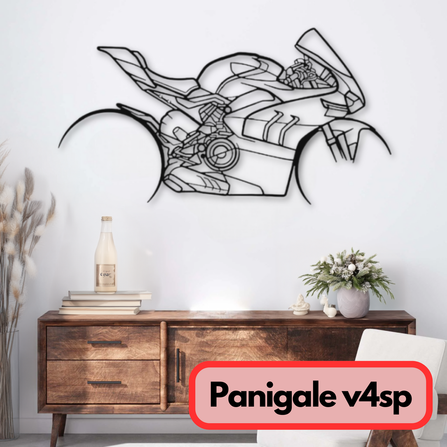 Décoration murale métal Panigale V4SP