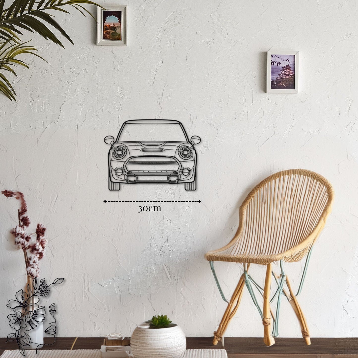 Petite décoration murale Mini Cooper 2021 Vue avant